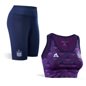 Top Entrenamiento Mujer 2025 – LE COQ SPORTIF + Calza Corta Entrenamiento Mujer 2025 – LE COQ SPORTIF