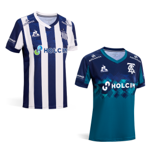 Camiseta Talleres Titular Mujer 2025 – LE COQ SPORTIF + Camiseta Talleres Alternativa 2 Fan Mujer 2025 – LE COQ SPORTIF